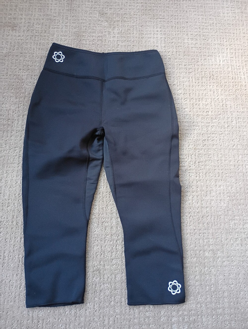 Zaggora HotPants Capri Workout Pants 2xL Black Thermal Compression Biker